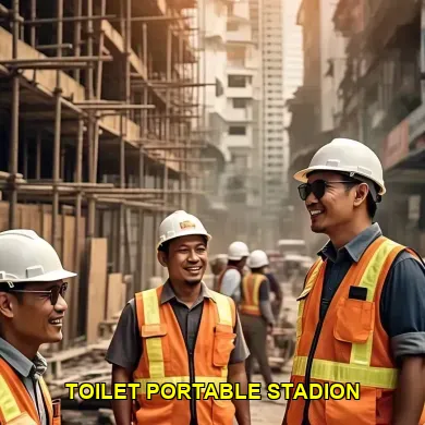 Pekerja Proyek Puas dengan Toilet Portable di Tangerang